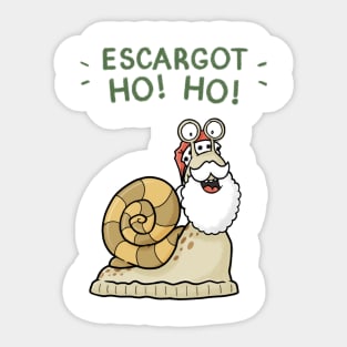 Escargot Ho Ho Sticker